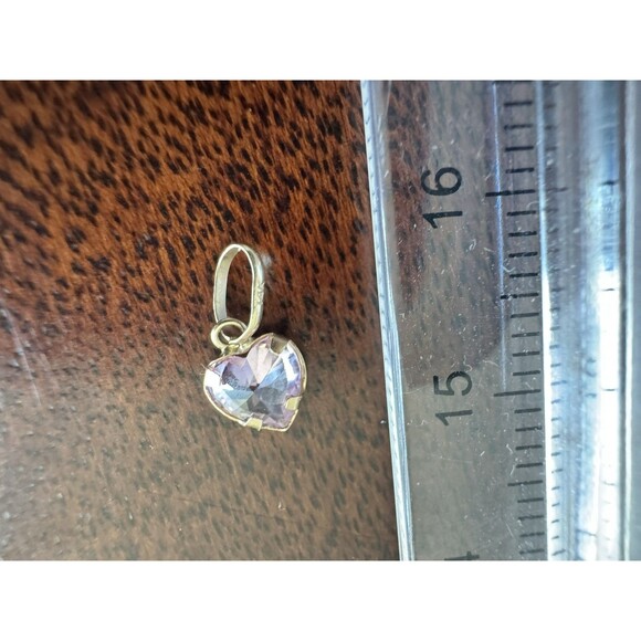 14K Solid Gold Minimalist 19” Chain 0.7mm with Dainty Pink Zircon Pendant - Picture 15 of 15